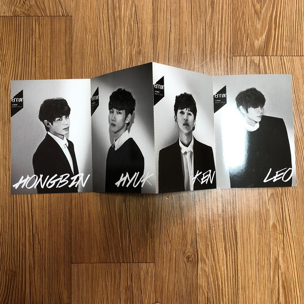 VIXX GROUP [ ERROR ] Official Brochure Poster, 2nd Mini Album / New, Rare / Gift