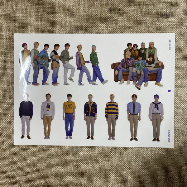 BTS GROUP #2 [ 2022 Deco KIT ] Official Sticker Pack (4 pcs) /New, Rare / Gift