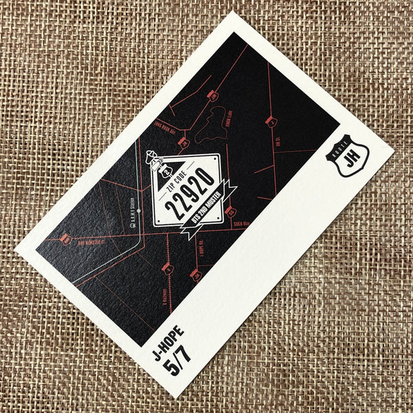 BTS J-HOPE 5/7 [ ARMY 2nd Muster ZIP CODE 22920 Official Mini Photocard ] NEW/+G