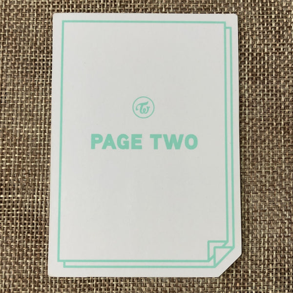 TWICE DAHYUN [ PAGE TWO ] Official Photocard, 2nd Mini Mint Ver / New / Gift