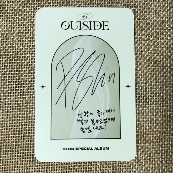 BTOB 4U PENIEL #2 [ OUTSIDE ] Official Photocard, Special Awake Ver / New / Gift