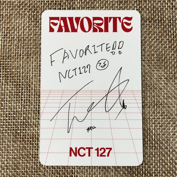 NCT 127 TAEIL [FAVORITE] Official Photocard, 3rd Repackage CLASSIC Ver / Gift