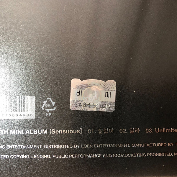 SF9 SIGNED [ SENSUOUS Promo Album CD+Photobook+PC ] Autographed, 5th Mini / Gift