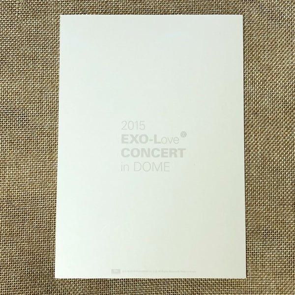 EXO CHEN #1 [ 2015 EXO-Love CONCERT in DOME ] Official Photocard / New / Gift