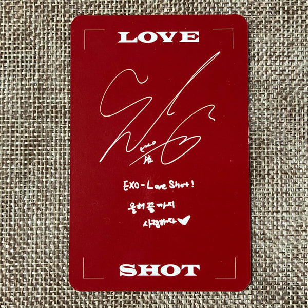 EXO SUHO [ LOVE SHOT ] Official Photocard, 5th Repackage LOVE Ver. / New / Gift