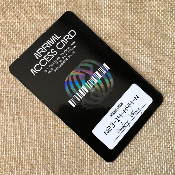 NCT2020 HENDERY [RESONANCE Pt.2] Official Photocard, Arrival Access Card / Gift