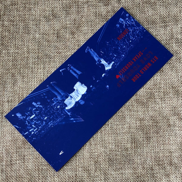 BTS V TAEHYUNG [Speak Yourself World Tour London DVD] Official Bookmark / Gift