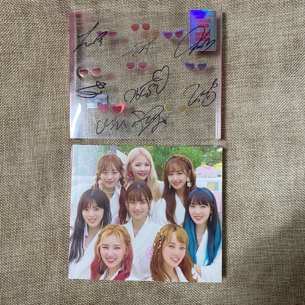 WEKI MEKI All Member SIGNED Promo Album Autographed Full Set [ WEEK END ] +Gift