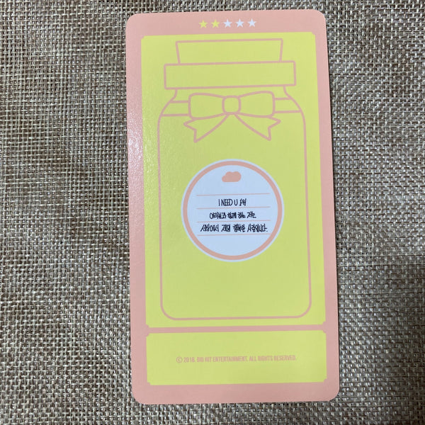 BTS JIMIN 2/5 [4th Muster Happy Ever After] Official Cloud Photocard / Gift