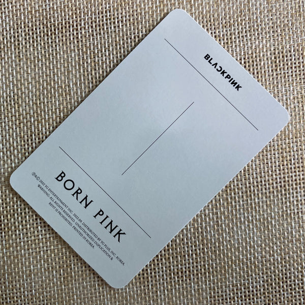 BLACKPINK LISA [ Born Pink ] Official Photocard, Gray Ver / New, Rare / Gift