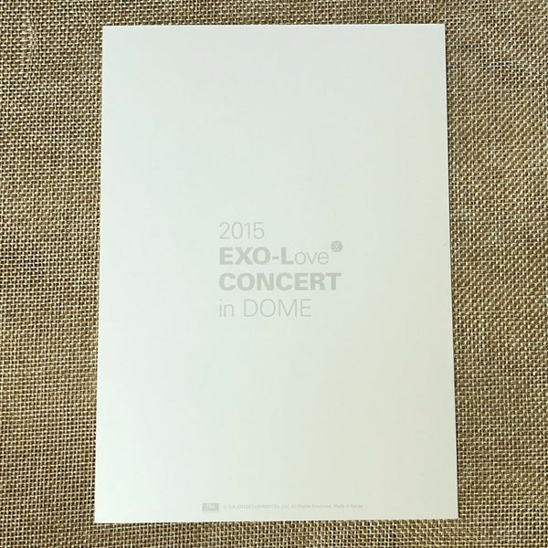 EXO CHEN #2 [ 2015 EXO-Love CONCERT in DOME ] Official Photocard / New / Gift