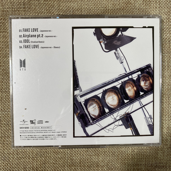 BTS [ Fake Love Airplane pt.2 ] Official CD, Japan / New, Rare / Gift
