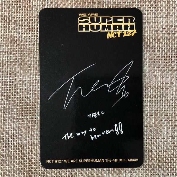 NCT 127 TAEIL [ Superhuman ] Official Photocard, 4th Mini Kihno / New / Gift