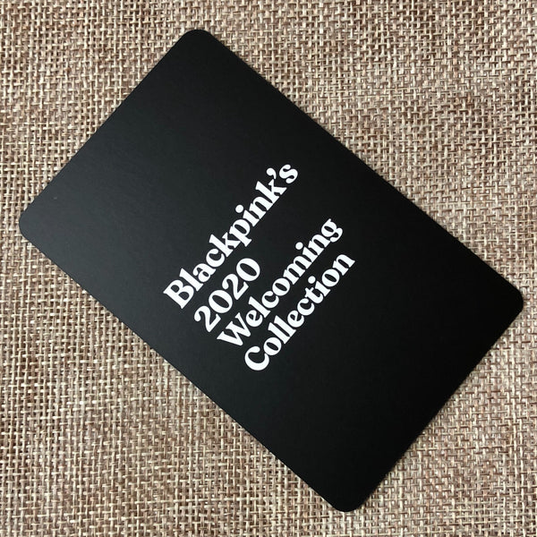 BLACKPINK JENNIE [2020 Welcoming Collection Ktown4U] Official Photocard / Gift