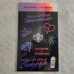 BLACKPINK X Starbucks [ 7th Anniversary Sticker Limited ] / New, Rare / Gift