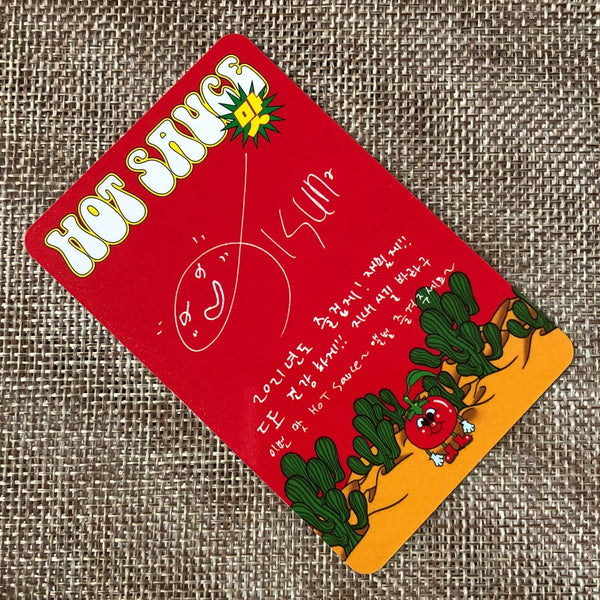 NCT DREAM JISUNG [ HOT SAUCE ] Official Photocard, Crazy Ver / New / Gift