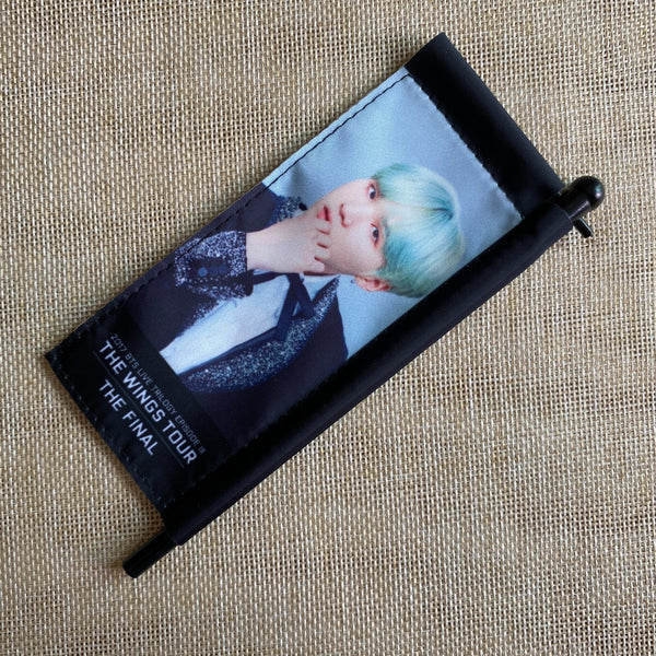 BTS SUGA [2017 THE WINGS TOUR FINAL] Official Mini Flag W/O Case / New, Rare /+G