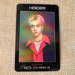 NCT2020 HENDERY [RESONANCE Pt.2] Official Photocard, Arrival Access Card / Gift