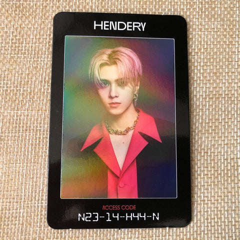 NCT2020 HENDERY [RESONANCE Pt.2] Official Photocard, Arrival Access Card / Gift