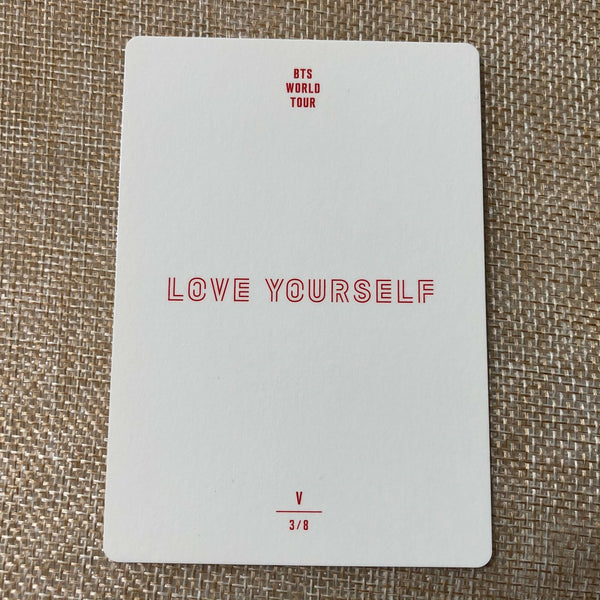 BTS V 3/8 [ Love Yourself World Tour ] Official Mini Photocard / New / Gift