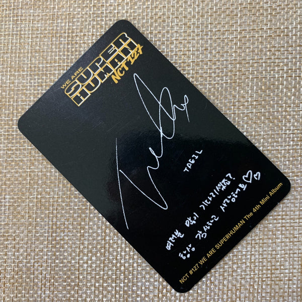 NCT 127 TAEIL [ Superhuman ] Official Photocard, 4th Mini / New / Gift