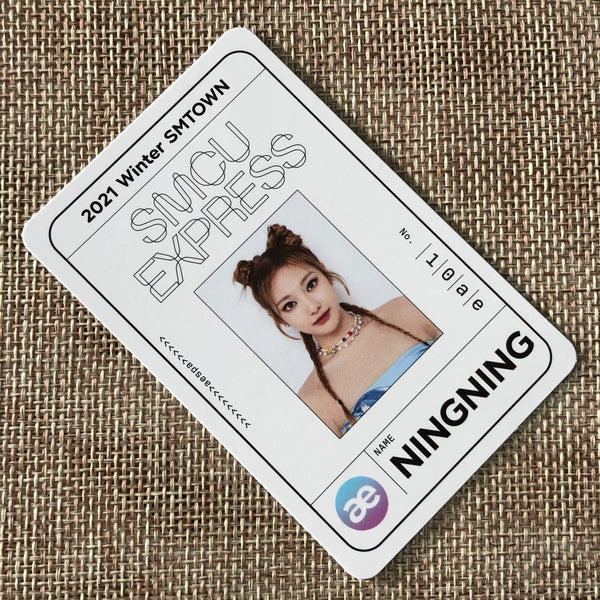 AESPA NINGNING [2021 Winter SMTOWN SMCU Express] Official Pass Photocard / Gift