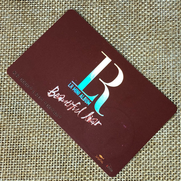VIXX LR [Beautiful Lair] Official Smart Music Card, 1st Mini Album / New, Rare