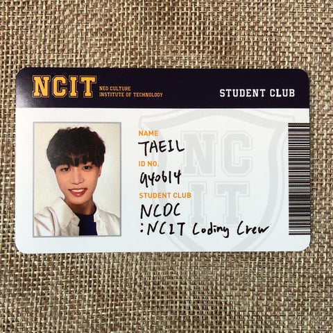 NCT 127 TAEIL [ NCIT ] Official Random Photo Pack ID Sticker / New / Gift