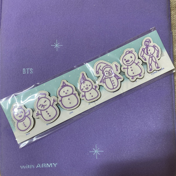 BTS GROUP [ Winter Package 2021 ] Pouch + Wappen (7) / New, Rare / Gift