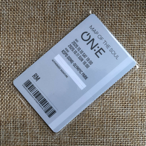 BTS RM [ Map Of The Soul Concert ] Official Ticket Photocard / New / Gift