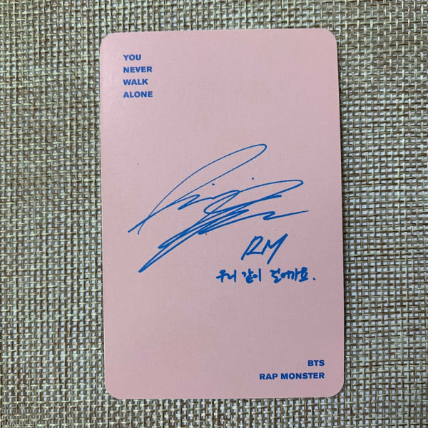 BTS RM [ YNWA You Never Walk Alone ] Official Photocard / New / Gift