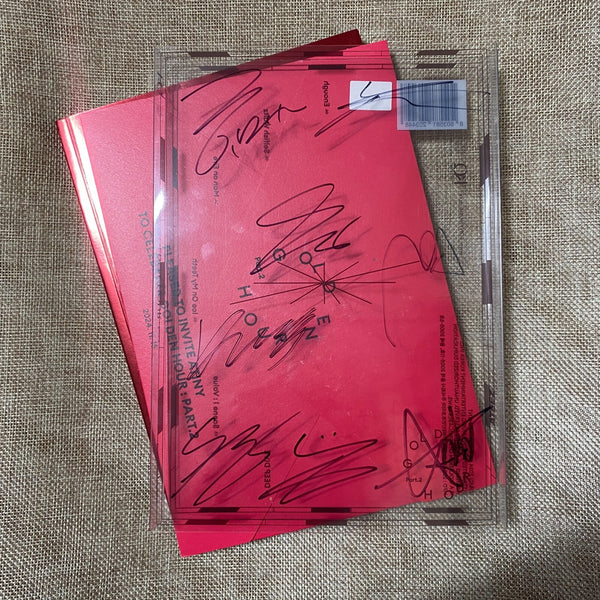 ATEEZ [Golden Hour Part. 2] All Member Signed Promo Album, Message Full Set /+G