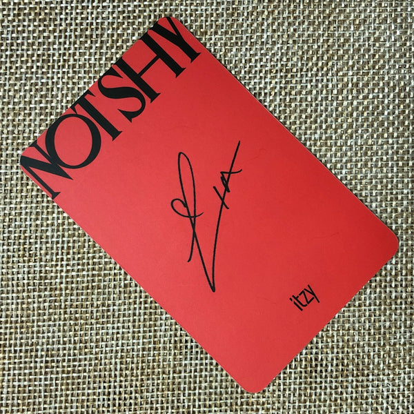 ITZY LIA [ NOT SHY ] Official Photocard, 3rd Mini Album / New / Gift