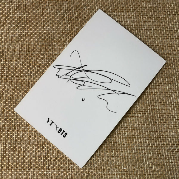 BTS V #1 [ VT Think Your Teeth ] Official Photocard, Black White / New / Gift