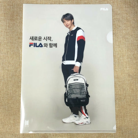 BTS RM [ FILA ] Official Clear File Holder / New, Rare / Gift