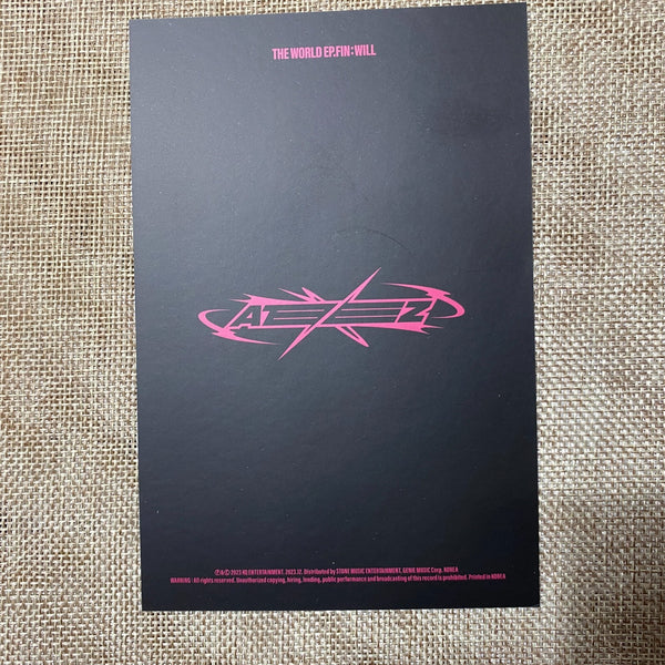 ATEEZ #2 [The World EP.FIN: WILL] Signed Promo Album / Autographed Message Set /