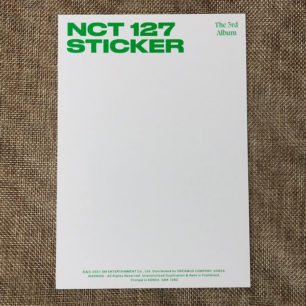 NCT 127 YUTA [ STICKER ] Official Postcard, SEOUL CITY Ver / New / Gift