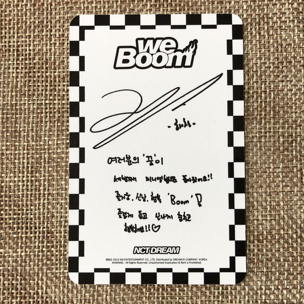 NCT Dream HAECHAN [We Boom] Official Photocard, Boom Ver. 3rd Album / New / Gift