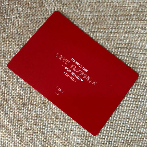 BTS RM 4/8 [ Speak Yourself The Final ] Official Mini Photocard / New / Gift