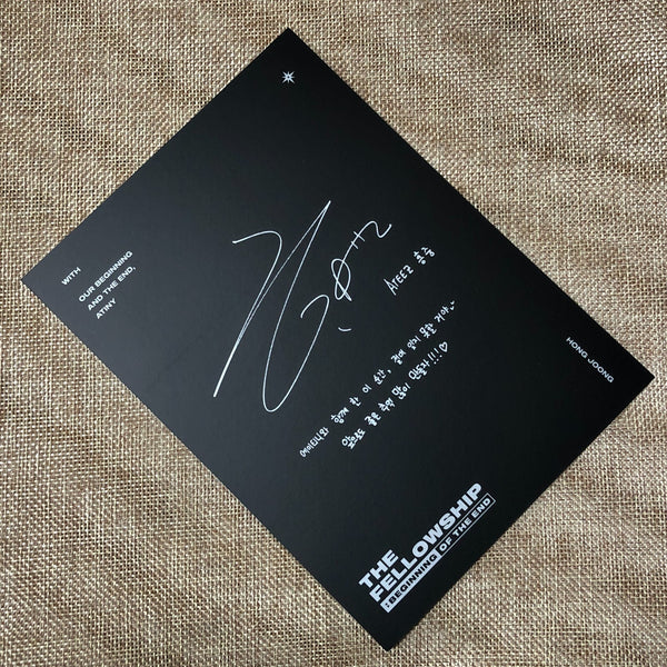 ATEEZ HONGJOONG [THE FELLOWSHIP : BEGINNING OF THE END DVD] Official Mini Poster