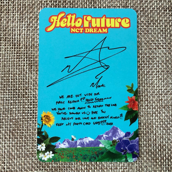 NCT DREAM MARK [ HELLO FUTURE ] Official Photocard, Future Ver. / New / Gift
