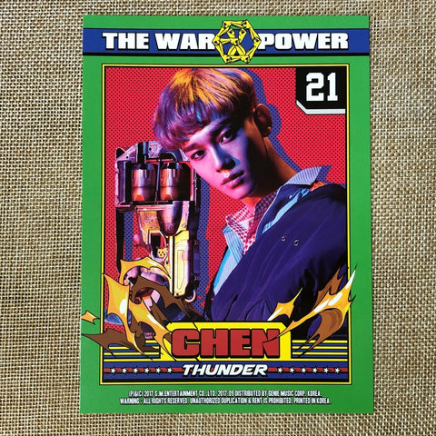 EXO CHEN #2 [THE WAR : The Power of Music] Official Postcard Photo / New / Gift