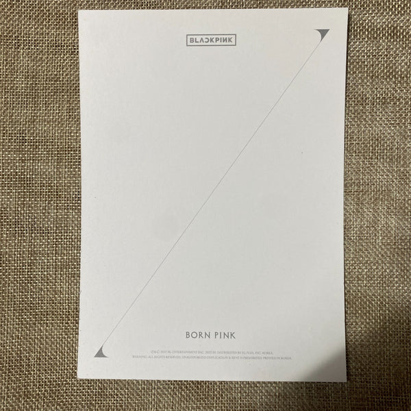 BLACKPINK JENNIE #3 [Born Pink] Official Large Photocard Postcard, Box Ver. /+G