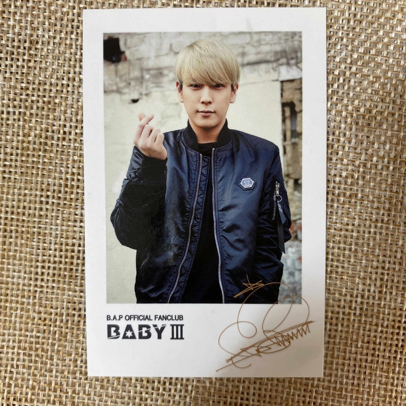 B.A.P HIMCHAN [ FANCLUB BABY 3 ] Official Photocard / New, Rare / Gift
