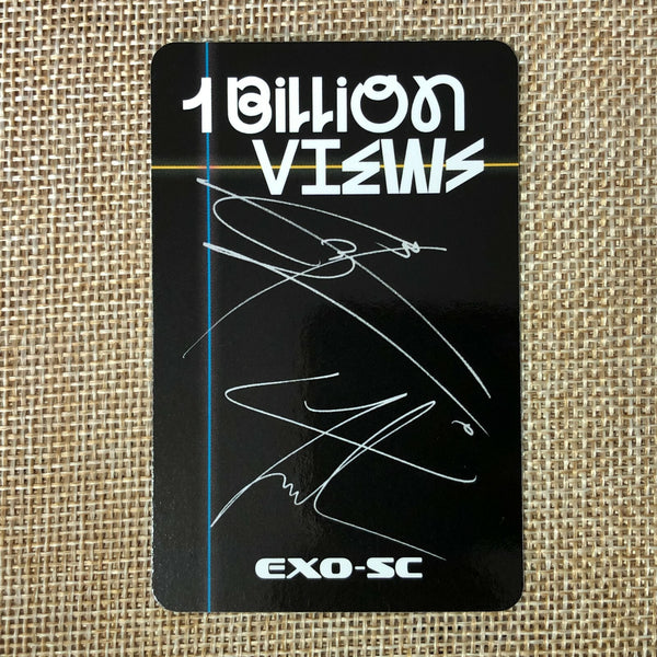 EXO SC SEHUN CHANYEOL [1 Billion Views] Official Photocard, 1st Album / Gift