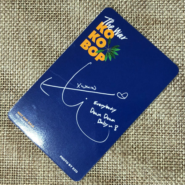 EXO XIUMIN Type C [ The War KOKOBOP ] Official Photocard, 4th Album / New / Gift