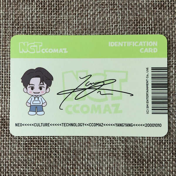 NCT YANGYANG [ CCOMAZ GROCERY STORE ] Official ID Card Photocard / New / Gift