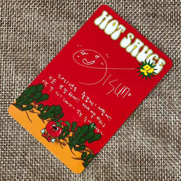 NCT DREAM JISUNG [ HOT SAUCE ] Official Photocard, Crazy Ver / New / Gift