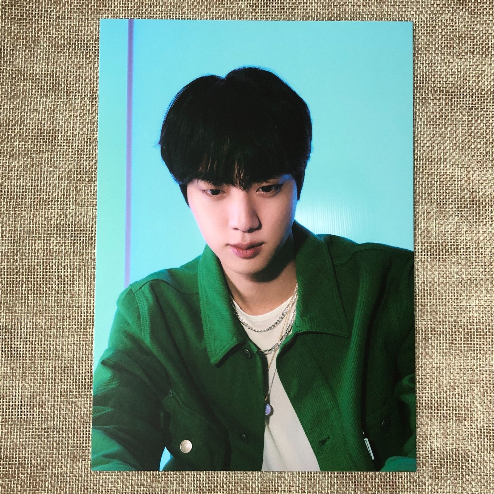 BTS JIN [Samsung Galaxy Z Flip 4] Official Postcard Poster, Limited / New / Gift