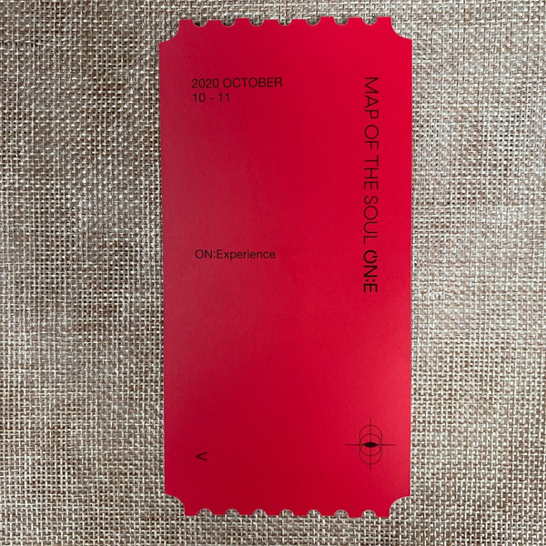 BTS [ Map of the Soul ON:E DVD ] Hologram Photo Ticket Set (All Member) / New/+G
